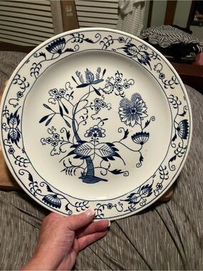 1950’s Royal China Doorn Blue Onion 
Plate/Platter